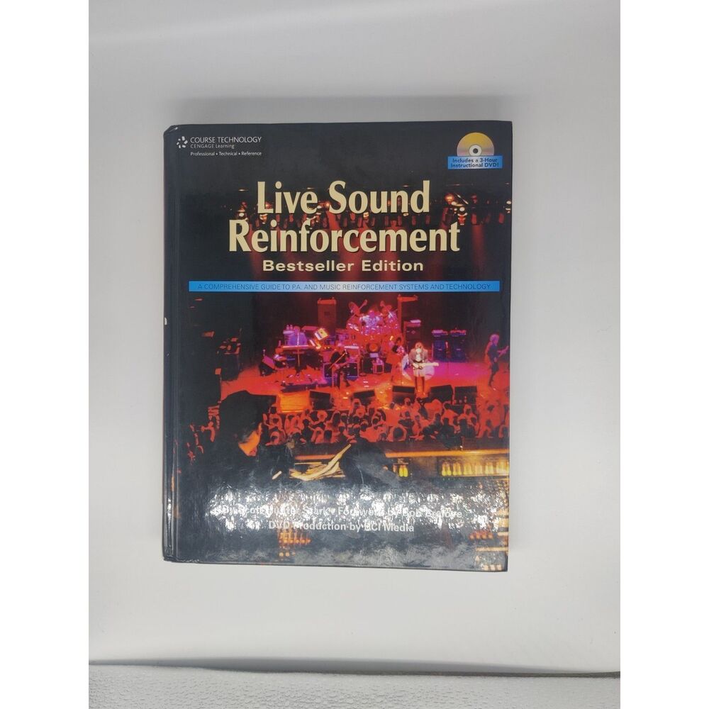 LIVE SOUND REINFORCEMENT, BESTSELLER EDITION HARDCOVER & By Hunter Scott Stark